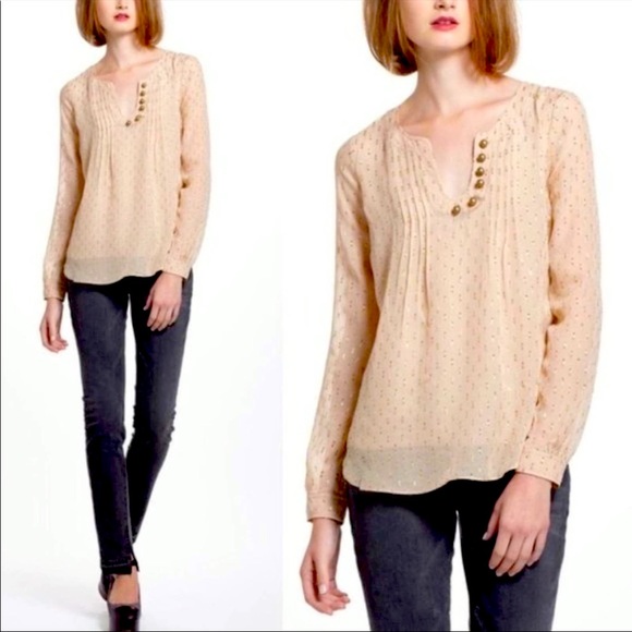 Anthropologie Spun Meteoroid Clip Dot Blouse by Plenty by Tracy Reese - Picture 2 of 16